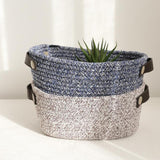 Maxbell Large Cotton Rope Basket Woven Storage Basket for Baby Toys, Laundry Gray