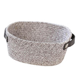 Maxbell Large Cotton Rope Basket Woven Storage Basket for Baby Toys, Laundry Gray