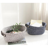 Maxbell Large Cotton Rope Basket Woven Storage Basket for Baby Toys, Laundry Gray