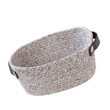 Maxbell Large Cotton Rope Basket Woven Storage Basket for Baby Toys, Laundry Gray