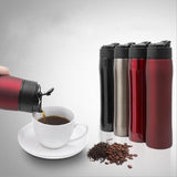 Maxbell Portable French Presses Coffee Maker Mug 350ml for Travel Office Black