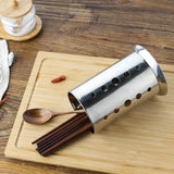 Maxbell Chopstick Basket Stainless Steel Cage Spoon Box Straw Canister Circle - Aladdin Shoppers