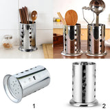 Maxbell Chopstick Basket Stainless Steel Cage Spoon Box Straw Canister Circle - Aladdin Shoppers