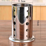 Maxbell Chopstick Basket Stainless Steel Cage Spoon Box Straw Canister Circle - Aladdin Shoppers