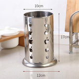 Maxbell Chopstick Basket Stainless Steel Cage Spoon Box Straw Canister Apple - Aladdin Shoppers