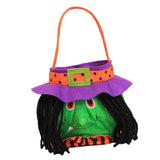 Maxbell Halloween Storage Bag Tote Pouch Sack Candy Gift Bag Handbag Green Witch - Aladdin Shoppers