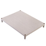 Maxbell Stackable Dumpling Tray Storage Rack Nonstick Pastry Container Square Beige - Aladdin Shoppers