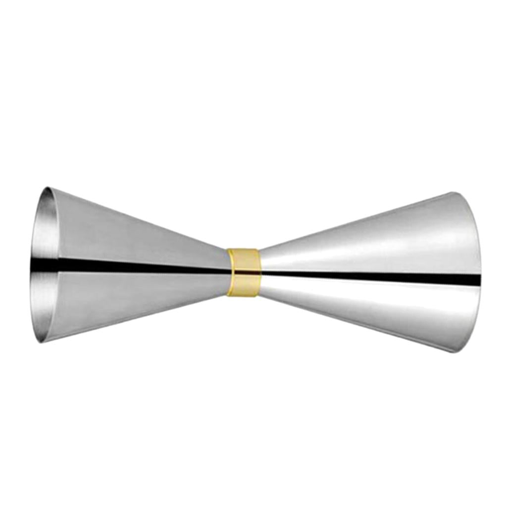 Maxbell Double Cocktail Jigger Stainless Steel Bar Jigger Measure 60 90ml Silver
