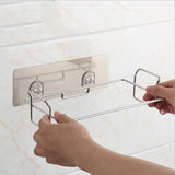 Maxbell Stainless Steel Trash Bag Rack Bathroom Towel Holder Kitchen Rubbish Storage