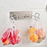 Maxbell Stainless Steel Trash Bag Rack Bathroom Towel Holder Kitchen Rubbish Storage