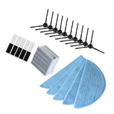 25pcs Mopping Cloths Side Brushes HEPA Filter With Magic Paste Replacement for ilife V3 V3s V5 V5s V5s pro Robot Vacuum Cleaner