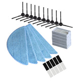 25pcs Mopping Cloths Side Brushes HEPA Filter With Magic Paste Replacement for ilife V3 V3s V5 V5s V5s pro Robot Vacuum Cleaner