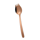 Maxbell Outdoor Stainless Steel Spoon Spork Practical Cutlery Flatware Rose Gold