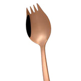 Maxbell Outdoor Stainless Steel Spoon Spork Practical Cutlery Flatware Rose Gold