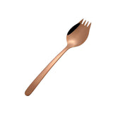 Maxbell Outdoor Stainless Steel Spoon Spork Practical Cutlery Flatware Rose Gold