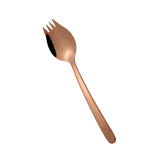 Maxbell Outdoor Stainless Steel Spoon Spork Practical Cutlery Flatware Rose Gold