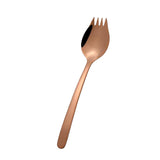Maxbell Outdoor Stainless Steel Spoon Spork Practical Cutlery Flatware Rose Gold