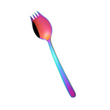 Maxbell Outdoor Stainless Steel Spoon Spork Practical Cutlery Flatware Colorful