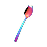 Maxbell Outdoor Stainless Steel Spoon Spork Practical Cutlery Flatware Colorful