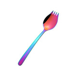Maxbell Outdoor Stainless Steel Spoon Spork Practical Cutlery Flatware Colorful