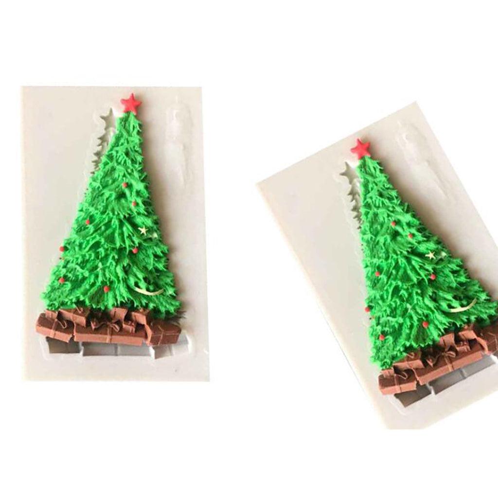 Maxbell Maxbell Silicone Christmas Tree Mold Soap Clay Chocolate Mould Sugarcraft Baking Tool DIY Xmas Party Cake Decoration