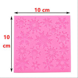 Maxbell Christmas Snowflakes Silicone Mold Fondant Cake Border Cupcake Mould Decoration Tool, 3.94x 3.94inch - Aladdin Shoppers