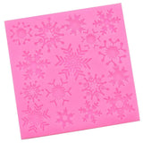 Maxbell Christmas Snowflakes Silicone Mold Fondant Cake Border Cupcake Mould Decoration Tool, 3.94x 3.94inch - Aladdin Shoppers