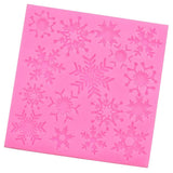 Maxbell Christmas Snowflakes Silicone Mold Fondant Cake Border Cupcake Mould Decoration Tool, 3.94x 3.94inch - Aladdin Shoppers