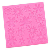 Maxbell Christmas Snowflakes Silicone Mold Fondant Cake Border Cupcake Mould Decoration Tool, 3.94x 3.94inch - Aladdin Shoppers