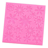 Maxbell Christmas Snowflakes Silicone Mold Fondant Cake Border Cupcake Mould Decoration Tool, 3.94x 3.94inch - Aladdin Shoppers