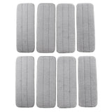 Maxbell 8 Pack Microfiber Mop Pads Head, Wet Dry Mops Refill for Deerma Water Spray Mop Sweeper, Gray - Aladdin Shoppers