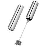 Maxbell Electric Milk Frother Hand Pump Foamer Mesh Maker Creamer Brush Storage Tube, Stainless Steel, Cocoa Shaker - Art Stencils - Aladdin Shoppers