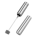 Maxbell Electric Milk Frother Hand Pump Foamer Mesh Maker Creamer Brush Storage Tube, Stainless Steel, Cocoa Shaker - Art Stencils - Aladdin Shoppers