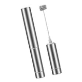 Maxbell Electric Milk Frother Hand Pump Foamer Mesh Maker Creamer Brush Storage Tube, Stainless Steel, Cocoa Shaker - Art Stencils - Aladdin Shoppers