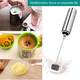 Maxbell Electric Milk Frother Hand Pump Foamer Mesh Maker Creamer Brush Storage Tube, Stainless Steel, Cocoa Shaker - Art Stencils - Aladdin Shoppers