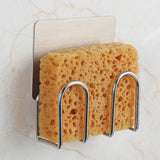 Maxbell Sponge Holder Sink Caddy Kitchen Brush Soap Dishwashing Liquid Drainer Rack Stainless Steel - Aladdin Shoppers