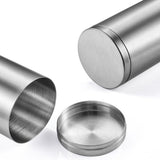 Maxbell Round Sealed Cigarette Storage Jar Coffee Sugar Tea Canister Stainless Steel - Aladdin Shoppers