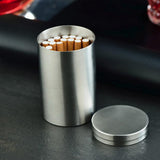 Maxbell Round Sealed Cigarette Storage Jar Coffee Sugar Tea Canister Stainless Steel - Aladdin Shoppers