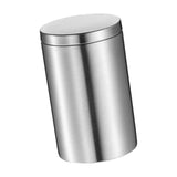 Maxbell Round Sealed Cigarette Storage Jar Coffee Sugar Tea Canister Stainless Steel - Aladdin Shoppers