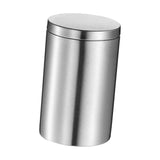 Maxbell Round Sealed Cigarette Storage Jar Coffee Sugar Tea Canister Stainless Steel - Aladdin Shoppers