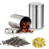 Maxbell Round Sealed Cigarette Storage Jar Coffee Sugar Tea Canister Stainless Steel - Aladdin Shoppers
