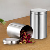 Maxbell Round Sealed Cigarette Storage Jar Coffee Sugar Tea Canister Stainless Steel - Aladdin Shoppers