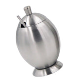 Maxbell Sugar Bowl, Pepper Salt Dispenser, Seasoning Bowl, Spices Bowl, Stainless Steel Sugar Bowl with Lid and Spoon, 400ml, Silver - Aladdin Shoppers