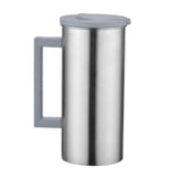 Maxbell 4xStainless Steel Water Pitcher Juice Jar Beverage Serving Jugs Grey
