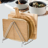 Maxbell Stainless Steel Kitchen Drainer Cutting Board Storage Rack Plate Pan Holder, Cabinet Pantry and Countertop Organizer - Aladdin Shoppers