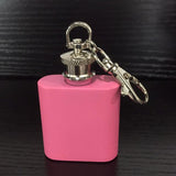 Maxbell  Hip Flask Gift With Colorful Rope Buffed Funnel 1oz Capacity Gift Favorite