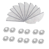 Maxbell 10pcs Mopping Pads + 12pcs Water Tank Filters for Xiaomi Mi Mijia Roborock - Replacement Parts - Aladdin Shoppers