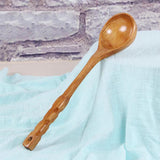 Maxbell Natural Wooden Spoon, Classic Wooden Tableware Kitchen Soup Spoon, Porridge, Kitchen Sauces Soups Cooking Tools - Aladdin Shoppers