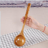 Maxbell Natural Wooden Spoon, Classic Wooden Tableware Kitchen Soup Spoon, Porridge, Kitchen Sauces Soups Cooking Tools - Aladdin Shoppers