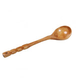 Maxbell Natural Wooden Spoon, Classic Wooden Tableware Kitchen Soup Spoon, Porridge, Kitchen Sauces Soups Cooking Tools - Aladdin Shoppers